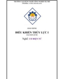 Giáo trình Điều khiển thủy lực I - Nghề: Cơ điện tử - CĐ Nghề Công Nghiệp Hà Nội