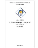 Giáo trình Kỹ thuật điện-điện tử - Nghề: Cơ điện tử - CĐ Nghề Công Nghiệp Hà Nội