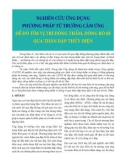 Nghiên cứu ứng dụng phương pháp từ trường cảm ứng để dò tìm vị trí dòng thấm, dòng rò rỉ qua thân đập thủy điện