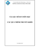 Giáo trình Các quy trình truyền khối - CĐ Kỹ Thuật Công Nghệ Bà Rịa-Vũng Tàu