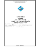 Giáo trình Gia công nguội - Nghề: Chế tạo thiết bị cơ khí - CĐ Kỹ Thuật Công Nghệ Bà Rịa-Vũng Tàu