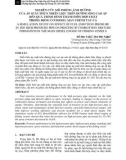 Nghiên cứu mô phỏng ảnh hưởng của áp suất phun nhiên liệu trên đường ống cao áp đến quá trình hình thành hỗn hợp cháy trong động cơ diesel máy chính tàu cá