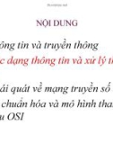 Bài giảng môn học Truyền số liệu: Chương 1.2 - CĐ Kỹ thuật Cao Thắng