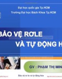 Bài giảng Bảo vệ Rơle & tự động hóa: Chương 1 - Phạm Thị Minh Thái