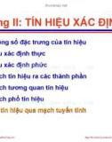 Bài giảng Lý thuyết tín hiệu: Chương 2 (Phần 5) - Võ Thị Thu Sương