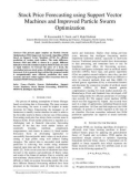 Stock price forecasting using support vector machines and improved particle swarm optimization