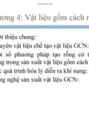 Bài giảng Công nghệ vật liệu cách nhiệt - Chương 4: Vật liệu gốm cách nhiệt