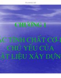 Bài giảng môn Vật liệu xây dựng – Chương 1