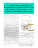 Khả năng ứng dụng sóng siêu âm kiểm tra bê tông kết cấu bị ảnh hưởng bởi nhiệt độ cao mô phỏng tai nạn nóng chảy lõi lò phản ứng hạt nhân