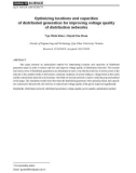 Tối ưu vị trí và công suất nguồn điện phân tán nhằm nâng cao chất lượng điện áp trên lưới điện phân phối