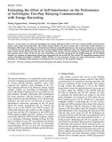 Evaluating the effect of self-interference on the performance of full-duplex two-way relaying communication with energy harvesting