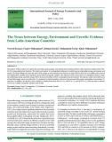 The nexus between energy, environment and growth: Evidence from latin-american countries