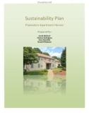 Sustainability Plan Plantation Apartment Homes