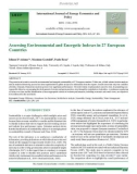 Assessing environmental and energetic indexes in 27 European countries