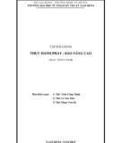 Bài giảng Thực hành phay bào nâng cao - ĐH Sư Phạm Kỹ Thuật Nam Định