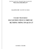 Bài tập Phân tích và thiết kế hệ thống thông tin quản lý: Phần 1 - ĐH Sư Phạm Kỹ Thuật Nam Định