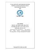 Giáo trình Hệ thống điều hòa ô tô (Ngành: Bảo trì và sửa chữa ô tô) - CĐ Kinh tế Kỹ thuật TP.HCM