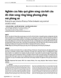 Nghiên cứu hiệu quả giảm sóng của kết cấu đê chắn sóng rỗng bằng phương pháp mô phỏng số