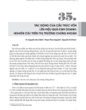 Tác động của cấu trúc vốn lên hiệu quả kinh doanh: Nghiên cứu trên thị trường chứng khoán