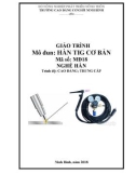 Giáo trình Hàn TIG cơ bản (Nghề: Hàn) - CĐ Cơ Giới Ninh Bình