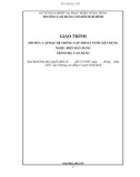 Giáo trình Lắp đặt hệ thống cấp, thoát nước dân dụng (Nghề: Điện dân dụng) - CĐ Cơ Giới Ninh Bình