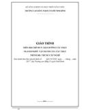 Giáo trình Bảo dưỡng cầu trục (Nghề: Vận hành cần cầu trục) - CĐ Cơ Giới Ninh Bình