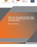 Báo cáo đánh giá công nghệ lưới điện thông minh cho năng lượng tái tạo và hiệu quả năng lượng