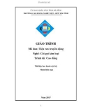 Giáo trình Tiện ren truyền động (Nghề: Cắt gọt kim loại) - CĐ Nghề Việt Đức, Hà Tĩnh