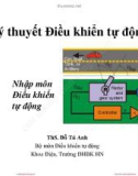 Bài giảng Lý thuyết điều khiển tự động: Bài 1 - ThS. Đỗ Tú Anh