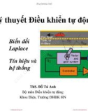 Bài giảng Lý thuyết điều khiển tự động: Bài 2 - ThS. Đỗ Tú Anh