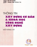 Thông tin Xây dựng cơ bản và khoa học công nghệ xây dựng – Số 14/2020