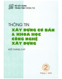 Thông tin Xây dựng cơ bản và khoa học công nghệ xây dựng – Số 2/2012