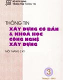 Thông tin Xây dựng cơ bản và khoa học công nghệ xây dựng – Số 3/2013