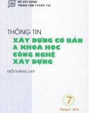 Thông tin Xây dựng cơ bản và khoa học công nghệ xây dựng – Số 7/2019