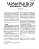 Chế tạo cảm biến khí cấu trúc dây nano In2O3 trên điện cực bằng phương pháp CVD