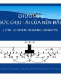 Bài giảng Cơ học đất - Chương 4: Sức chịu tải của nền đất