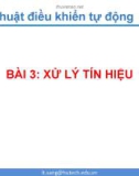 Bài giảng Kỹ thuật điều khiển tự động: Bài 3 - Trường ĐH Công nghiệp TP.HCM