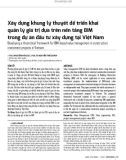 Xây dựng khung lý thuyết để triển khai quản lý giá trị dựa trên nền tảng BIM trong dự án đầu tư xây dựng tại Việt Nam