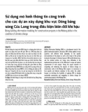 Sử dụng mô hình thông tin công trình cho các dự án xây dựng khu vực Đồng bằng sông Cửu Long trong điều kiện biến đổi khí hậu