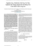 Nghiên cứu, thiết kế, chế tạo và thử nghiệm hệ thống mạch đo di động cho cảm biến chất lỏng ion