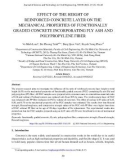 Effect of the height of reinforced concrete layer on the mechanical properties of functionally graded concrete incorporating fly ash and polypropylene fiber