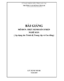 Bài giảng Thực hành gò cơ bản (Nghề: Hàn) - Trường CĐ Lào Cai