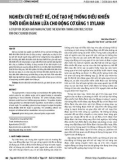 Nghiên cứu thiết kế, chế tạo hệ thống điều khiển thời điểm đánh lửa cho động cơ xăng 1 xylanh