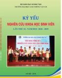 Kỷ yếu nghiên cứu khoa học sinh viên năm 2019