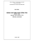 Giáo trình Nâng cao hiệu quả công tác (Nghề Sửa chữa ô tô) - Tổng cục dạy nghề