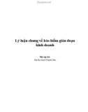 Tài liệu Lý luận chung về bảo hiểm gián đoạn kinh doanh - ĐH Kinh tế Quốc dân