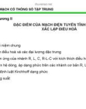 Bài giảng Lý thuyết mạch điện: Chương 2 - Cung Thành Long