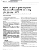 Nghiên cứu quan hệ giữa cường độ nén, kéo, uốn và Modul đàn hồi của bê tông siêu tính năng - UHPC