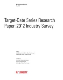 Target-Date Series Research Paper: 2012 Industry Survey