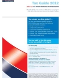 Tax Guide 2012: 2011–12 Tax Return Information Statement Guide